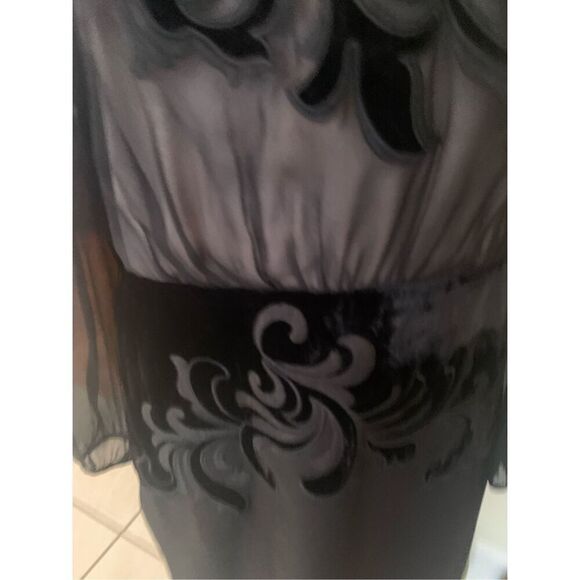 Gorgeous ANN TAYLOR Black SILK Velvet Formal Evening Cocktail Holiday Party Blac - Picture 9 of 12